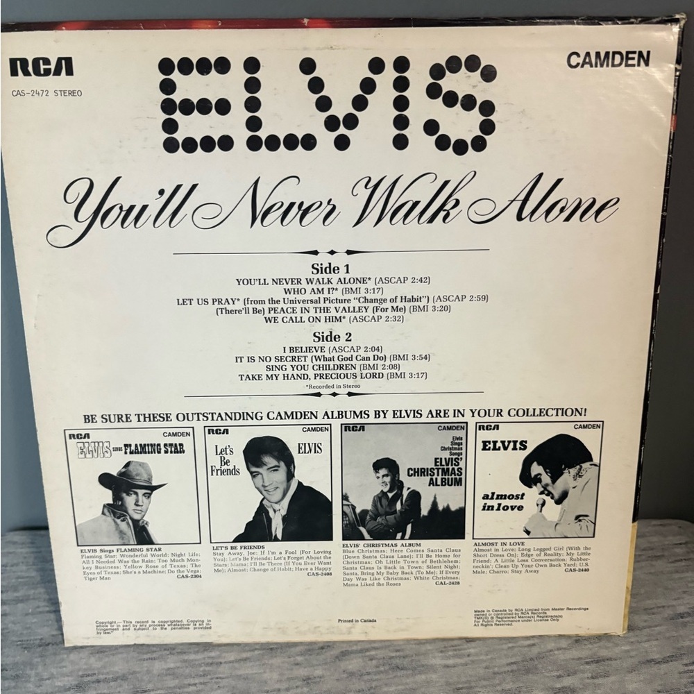 Elvis Presley Vinyl Record Bundle (4) – In Concert, I Got Lucky, RCA Camden LPs - Picture 3 of 13